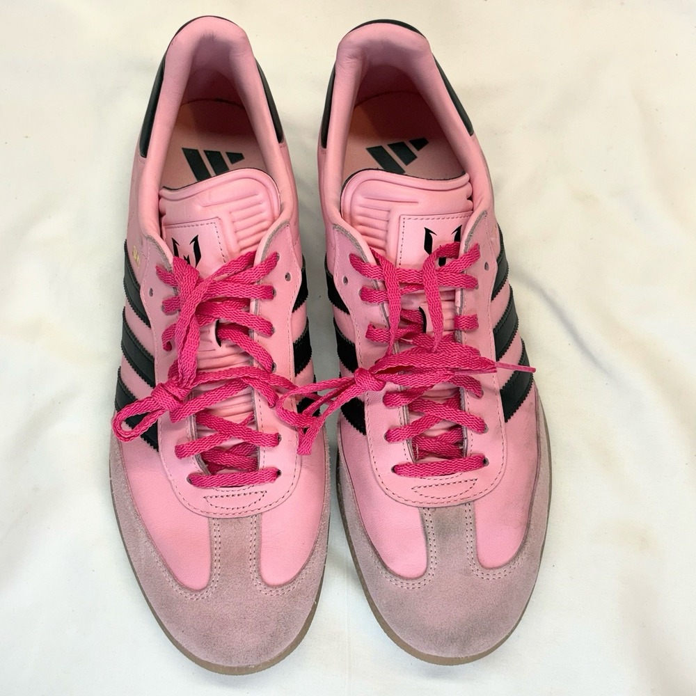 ADIDAS Originals Samba Messi Indoor Soccer Shoes Men's US 11 Pink Sneaker IH8158 - Picture 9 of 14